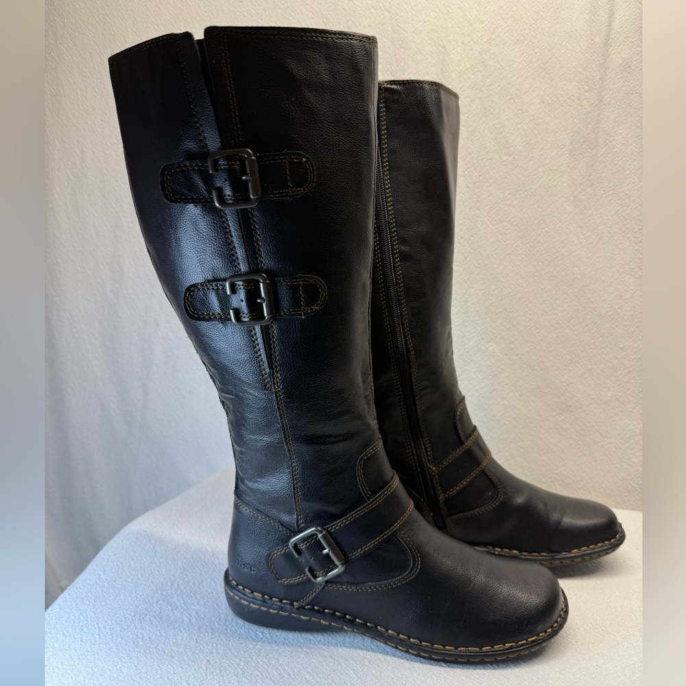Casual Chic B.O.C. Born Concept Virginia Tall Black Riding Boots Heritage Style